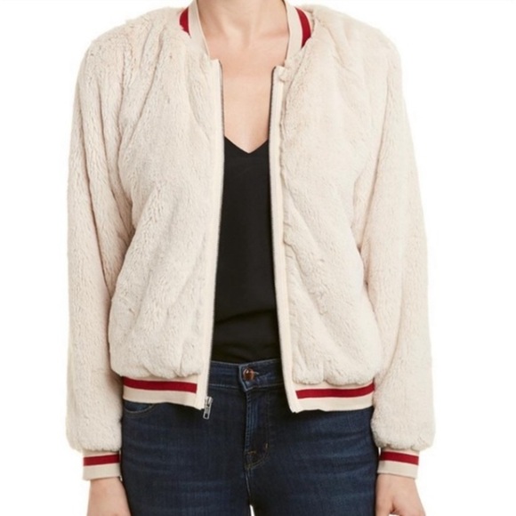 Lavender Brown Jackets & Blazers - Lavender Brown fur Bomber Jacket/Like New